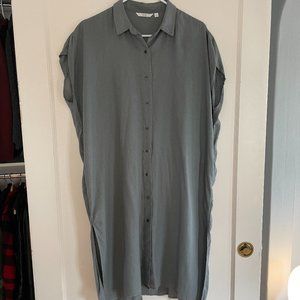 Uniqlo Cotton/Linen blend shirt dress